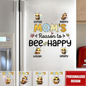 Gift For Nana's Reason To Bee Happy Shirt-Personalized Decal/Sticker-Gift For Grandma/Mom