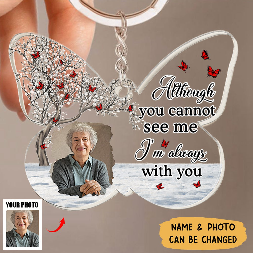 Your Wings Were Ready But My Heart Was Not - Personalized Acrylic Photo Keychain