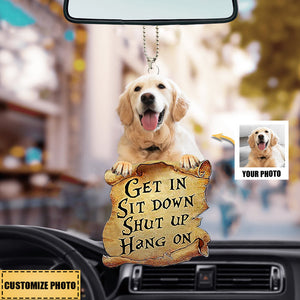 Pet Get In Personalized Car Ornament Gift - Gift For Pet Lovers