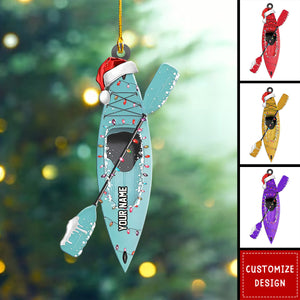 Personalized Kayak Acrylic Christmas Ornament Gift For Water Sports Lovers - 2024 New Release