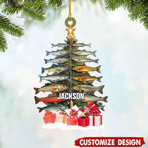 Personalized Fishing Christmas Ornament Gift For Fishing Lovers-2024 New Release