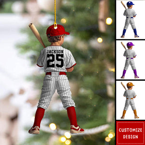 Personalized Kid Baseball Player Christmas Ornament Gift For Baseball  Lover-2024 New Release