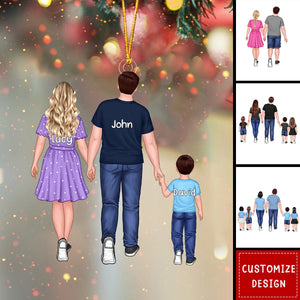 Personalized Family Acrylic Christmas Ornament - GIft For Couple, Family - 2024 New Release