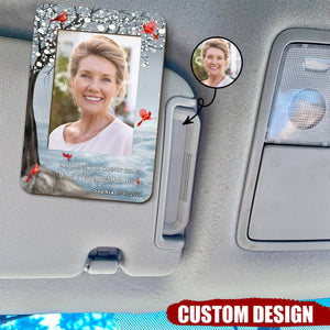 I Will Carry You With Me Until I See You Again, Personalized Picture Frame, Custom Photo Car Visor Clip