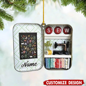 Personalized Sewing Box Ornament-Gift For Sewing Lovers-2024 New Release