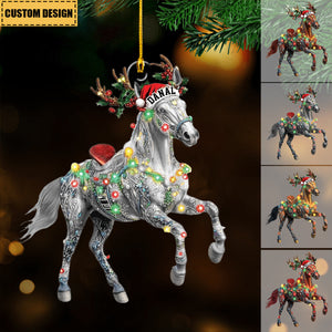 Personalized Horse Christmas Ornament  - Gift For Horse Lovers- 2024 New Release