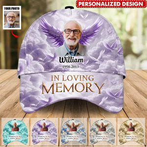 In loving memory Family loss Memorial Upload Photo Personalized Cap