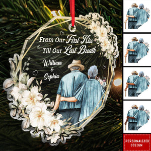 2024 New Release Grow Old With Me-Personalized Custom Acrylic Ornament-Gift For Elder Couple, Grandpa, Grandma