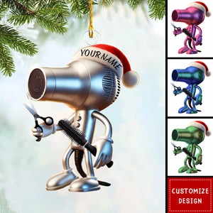 Personalized Hair Dryer Christmas Ornament-2024 New Release