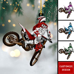 Personalized Dirt Bike Ornament, Gifts For Dirt Bike Player - 2024 New Release