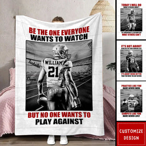 Personalized American Football  Blanket - Gift For American Football Player