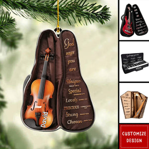 2024 New Release - God Says You are - Personalized Harp Musical Instrument Ornament