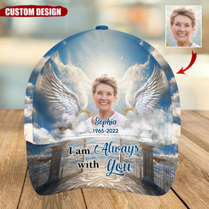 Memorial Insert Image Angel Wings Golden Gate, In Loving Memory Personalized Classic Cap