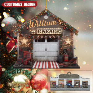 2024 New Release Personalized Mechanic Garage Ornaments Gift For Mechanic