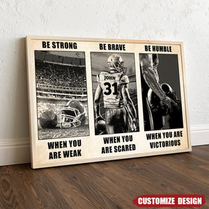 Gifts For Football Player Personalized Poster