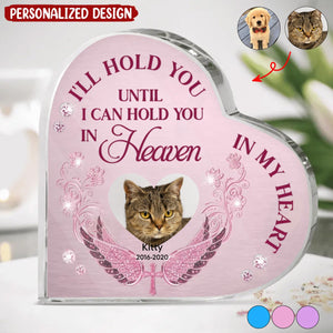 Custom Personalized Memorial Pet Heart Shaped Acrylic Plaque - Upload Photo - Gift Idea For Pet Lover