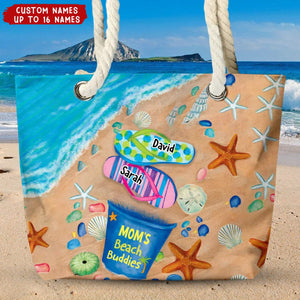 Nana's Beach Buddies Summer Flip Flop - Personalized Beach Bag - Gift for Grandmas Moms Aunties