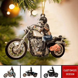 2024 New Release - Personalized Biker Christmas Ornament