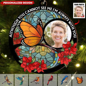 2024 New Release Always With You Memorial Heart - Personalized Custom Suncatcher Ornament