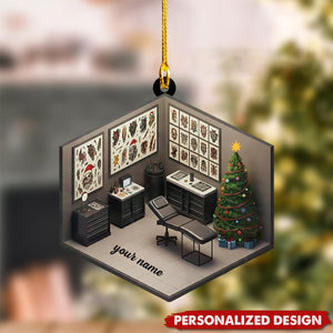 Personalized Tattoo Studio Xmas Ornament-Gift For Tattoo Lovers and Artists-2024 New Release