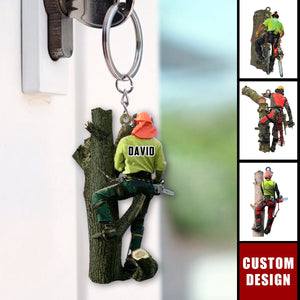 Personalized Arborist Keychain-2024 New Release