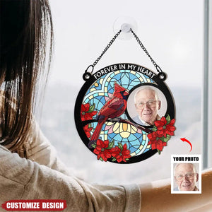 Custom Photo I'm Always With You Memorial - Personalized Window Hanging Suncatcher Ornament