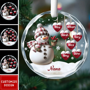 If Nothing Is Going Well, Call Your Grandmother - Family Personalized Circle Ornament - 2024 New Release