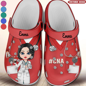 Nurse Scrub CNA RN Healthcare Worker Personalized Clog