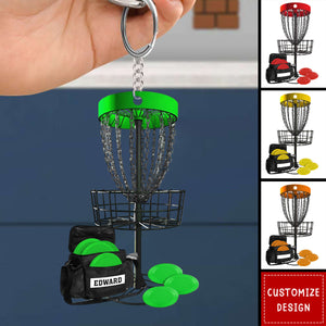 Personalized Disc Golf Keychain - Gift for Disc Golf Lover - 2024 New Release