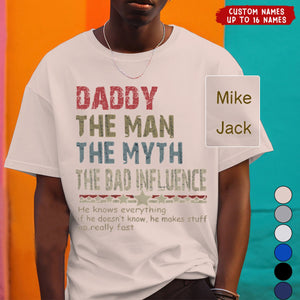 Personalized Papa legend influence T-Shirt