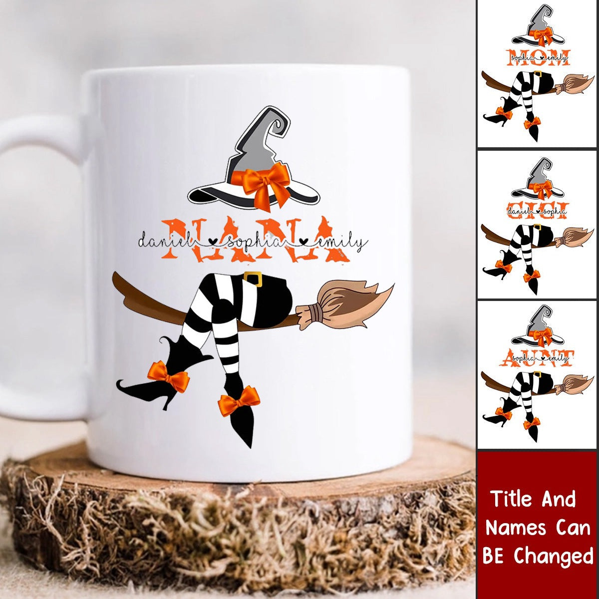 Personalized Gift For Nana/Mom Witch Halloween Mug