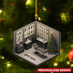 Personalized Tattoo Studio Xmas Ornament-Gift For Tattoo Lovers and Artists-2024 New Release