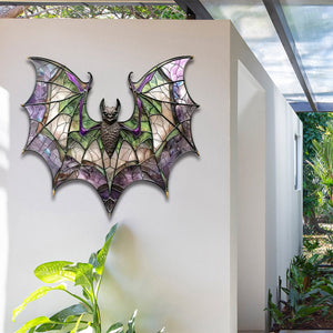 Bat Hanging Metal Sign, Bat Lover’s Sign, Garden Decor, Garden Gift, Backyard Gift, Home Decor