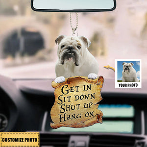 Pet Get In Personalized Car Ornament Gift - Gift For Pet Lovers