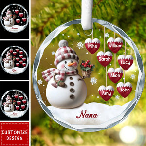 If Nothing Is Going Well, Call Your Grandmother - Family Personalized Circle Ornament - 2024 New Release