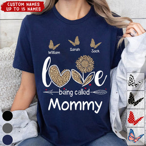 Love Being Called Grandma, Mama - Personalized T-Shirt - 4th July