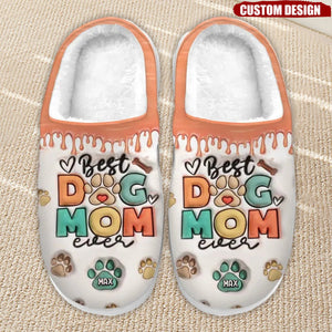 Pawsitively Grateful For The Joy My Pet Brings This Christmas - Dog & Cat Personalized Custom Fluffy Slippers