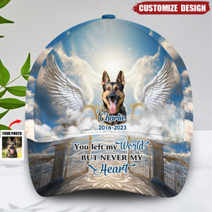 Memorial Insert Image Angel Wings Golden Gate, In Loving Memory Personalized Classic Cap