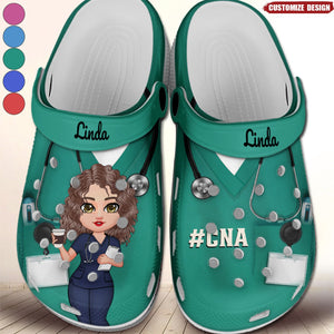 Nurse Scrub CNA RN Healthcare Worker Personalized Clog