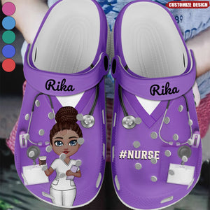 Nurse Scrub CNA RN Healthcare Worker Personalized Clog