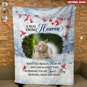 Custom Photo The Best Memories Will Always Live On In Our Hearts - Memorial Personalized Custom Blanket