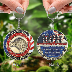 Say Thank You Who Have Service Country - Acrylic Keychain