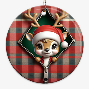 Zipper Effect Christmas Tree Ornament - 2024 New Release