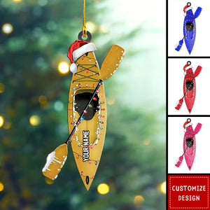 Personalized Kayak Acrylic Christmas Ornament Gift For Water Sports Lovers - 2024 New Release