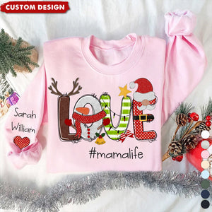 2024 New Release Christmas Snowman Love Grandma and Grandkids Sweatshirt