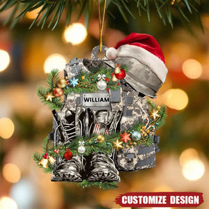 2024 New Release - Personalized Military Acrylic Ornament - Gift Idea For Christmas/ Military