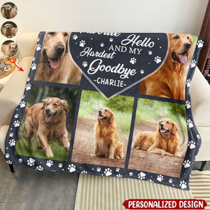 My Hardest Goodbye - Personalized Photo Blanket