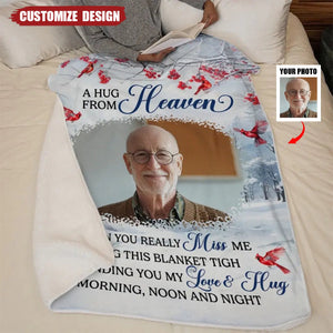 Custom Photo The Best Memories Will Always Live On In Our Hearts - Memorial Personalized Custom Blanket