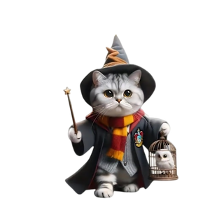 Magic Cat-Halloween Gifts For Cat Lovers Car Ornament