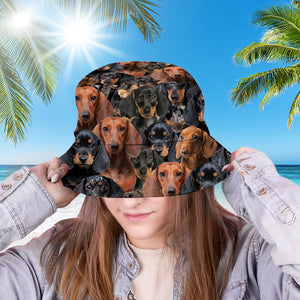 A Bunch Of Dachshunds Bucket Hat